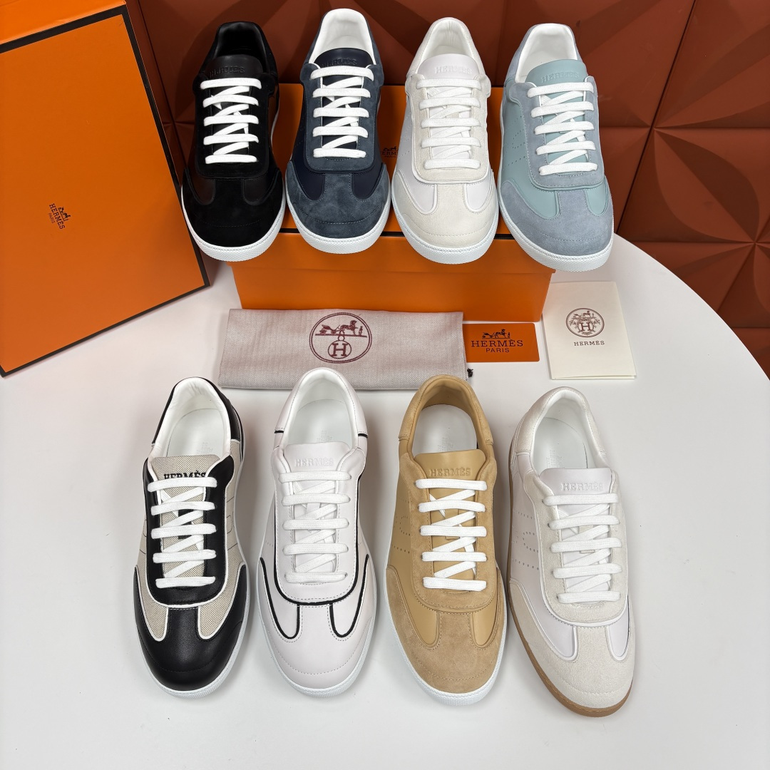 💋💍H家 新品板鞋鞋上架  Match 德训板鞋，官方 9,850  采用进口牛皮拼反毛牛皮/布拼反毛牛