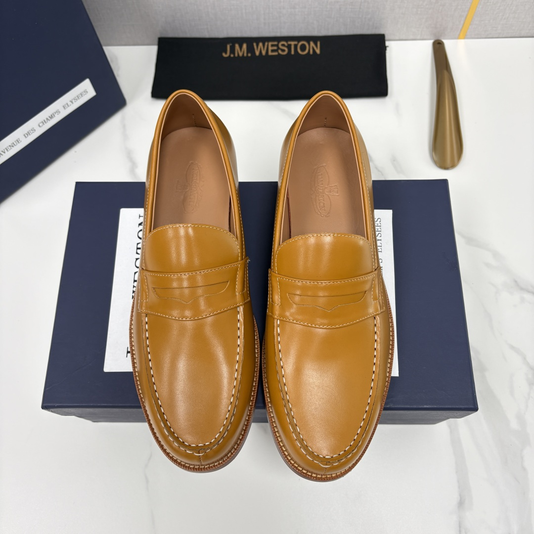 💋💍J.M.Westo*n  威士-顿    品牌经典 180 系列乐福鞋皮鞋   法国顶级皮鞋品牌  