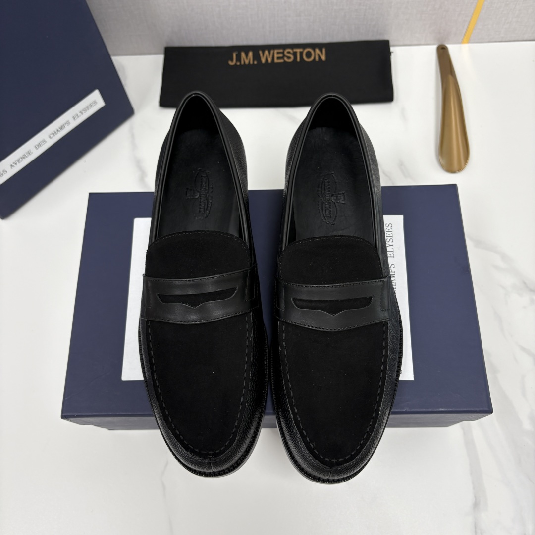 💋💍J.M.Westo*n  威士-顿    品牌经典 180 系列乐福鞋皮鞋   法国顶级皮鞋品牌  