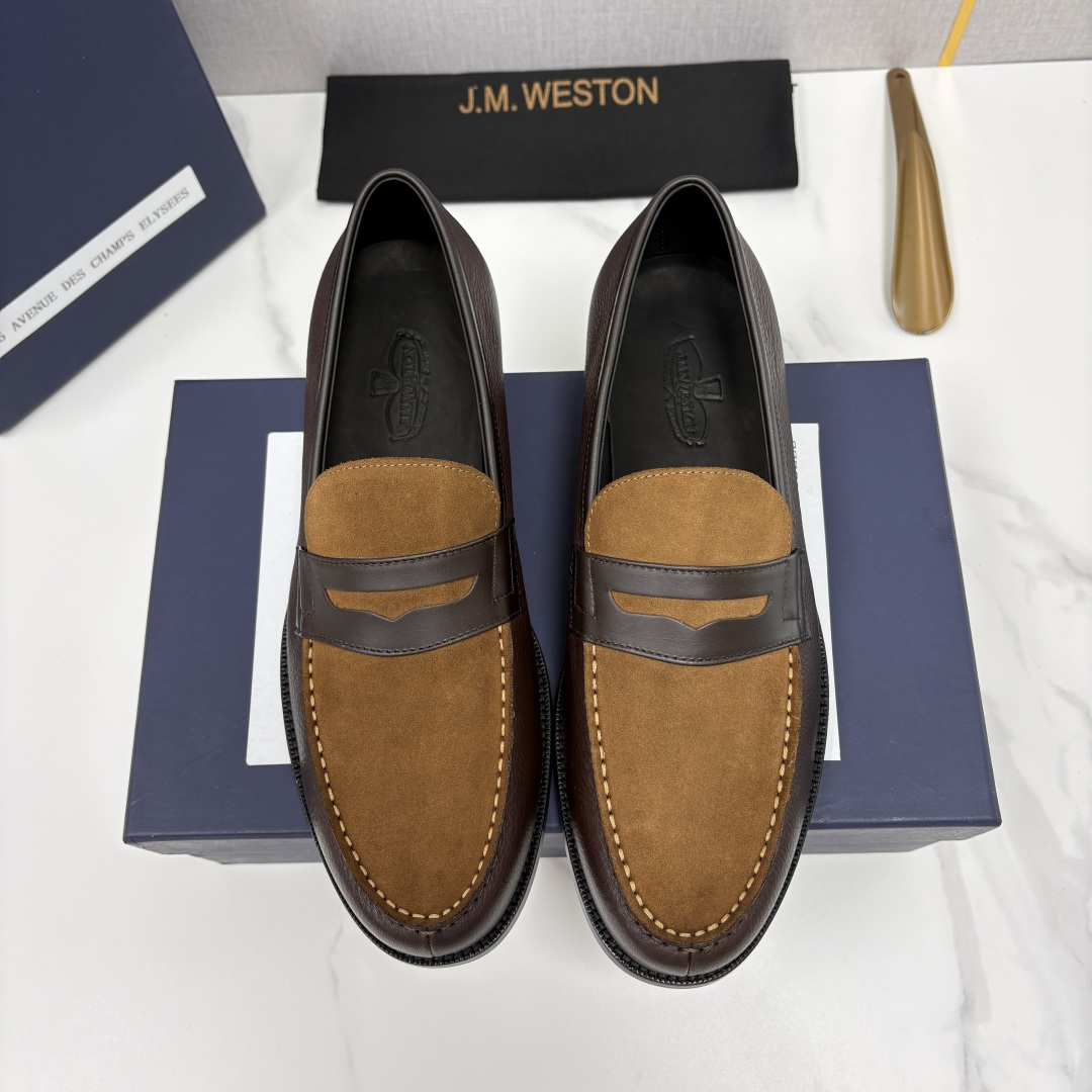 💋💍J.M.Westo*n  威士-顿    品牌经典 180 系列乐福鞋皮鞋   法国顶级皮鞋品牌  