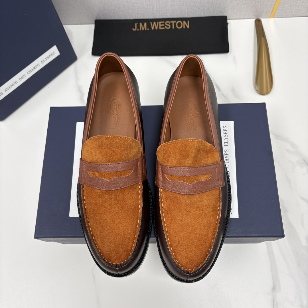 💋💍J.M.Westo*n  威士-顿    品牌经典 180 系列乐福鞋皮鞋   法国顶级皮鞋品牌  