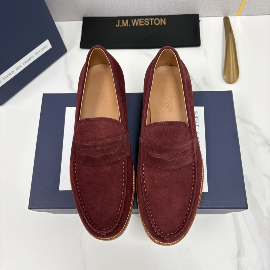 💋💍J.M.Westo*n  威士-顿    品牌经典 180 系列乐福鞋皮鞋   法国顶级皮鞋品牌  