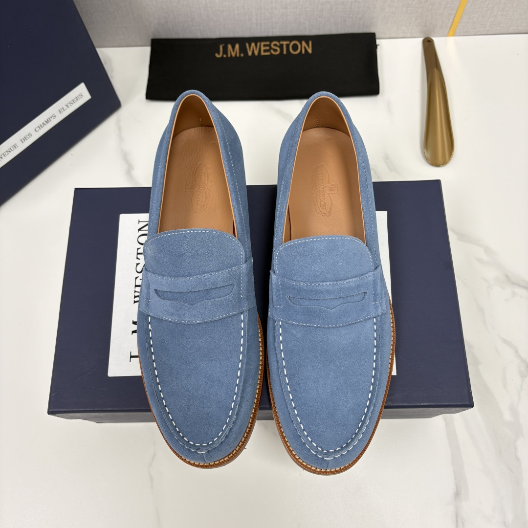 💋💍J.M.Westo*n  威士-顿    品牌经典 180 系列乐福鞋皮鞋   法国顶级皮鞋品牌  