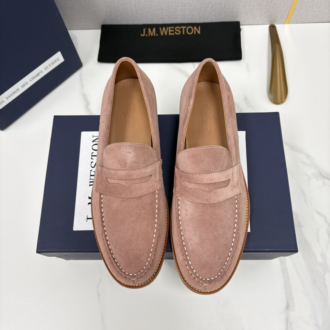 💋💍J.M.Westo*n  威士-顿    品牌经典 180 系列乐福鞋皮鞋   法国顶级皮鞋品牌  