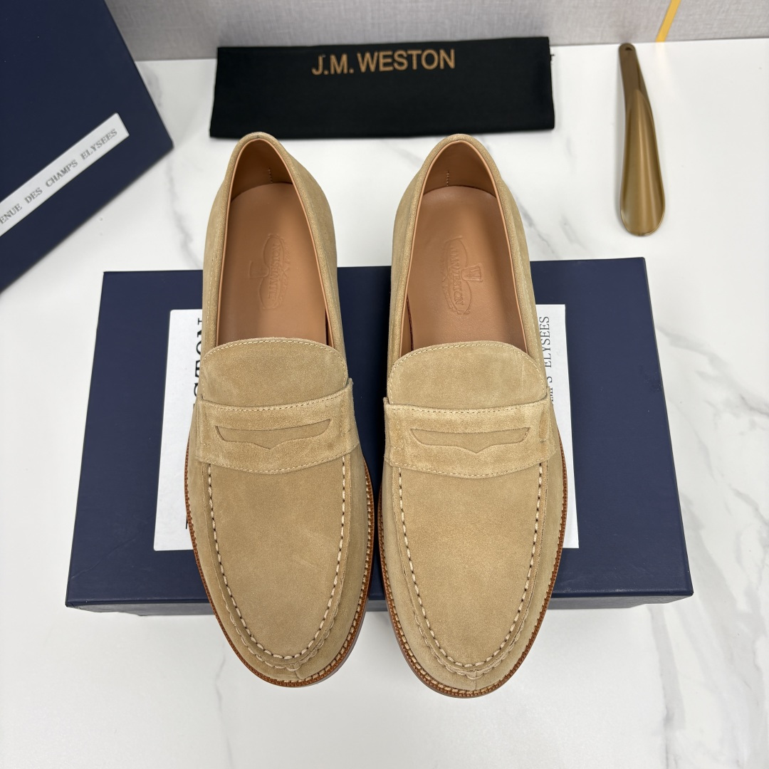 💋💍J.M.Westo*n  威士-顿    品牌经典 180 系列乐福鞋皮鞋   法国顶级皮鞋品牌  