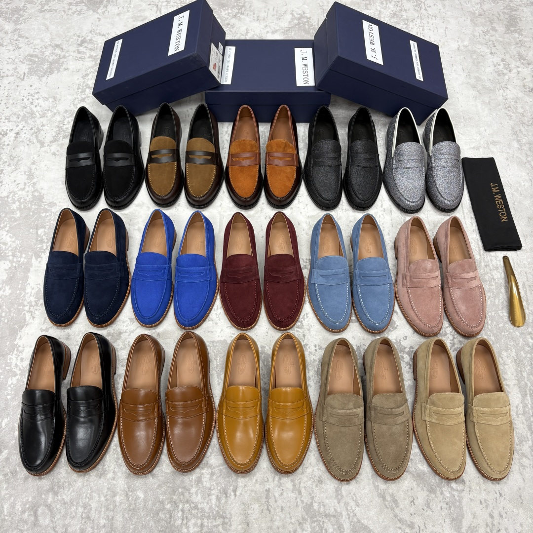 💋💍J.M.Westo*n  威士-顿    品牌经典 180 系列乐福鞋皮鞋   法国顶级皮鞋品牌  