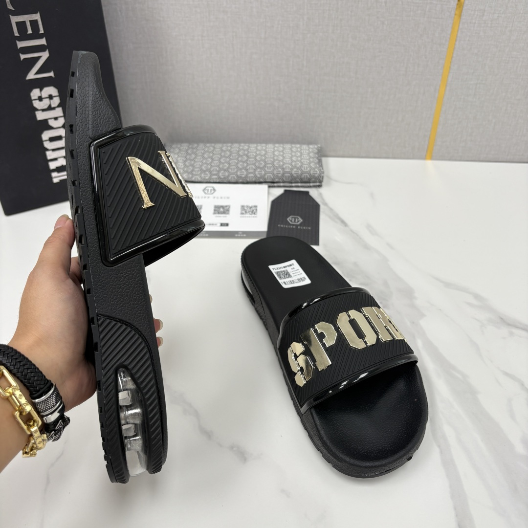 💋💍PP家新品   Philip*  Plei*  菲利普-普莱茵气垫沙滩🏖直拖，  官方 5.680 