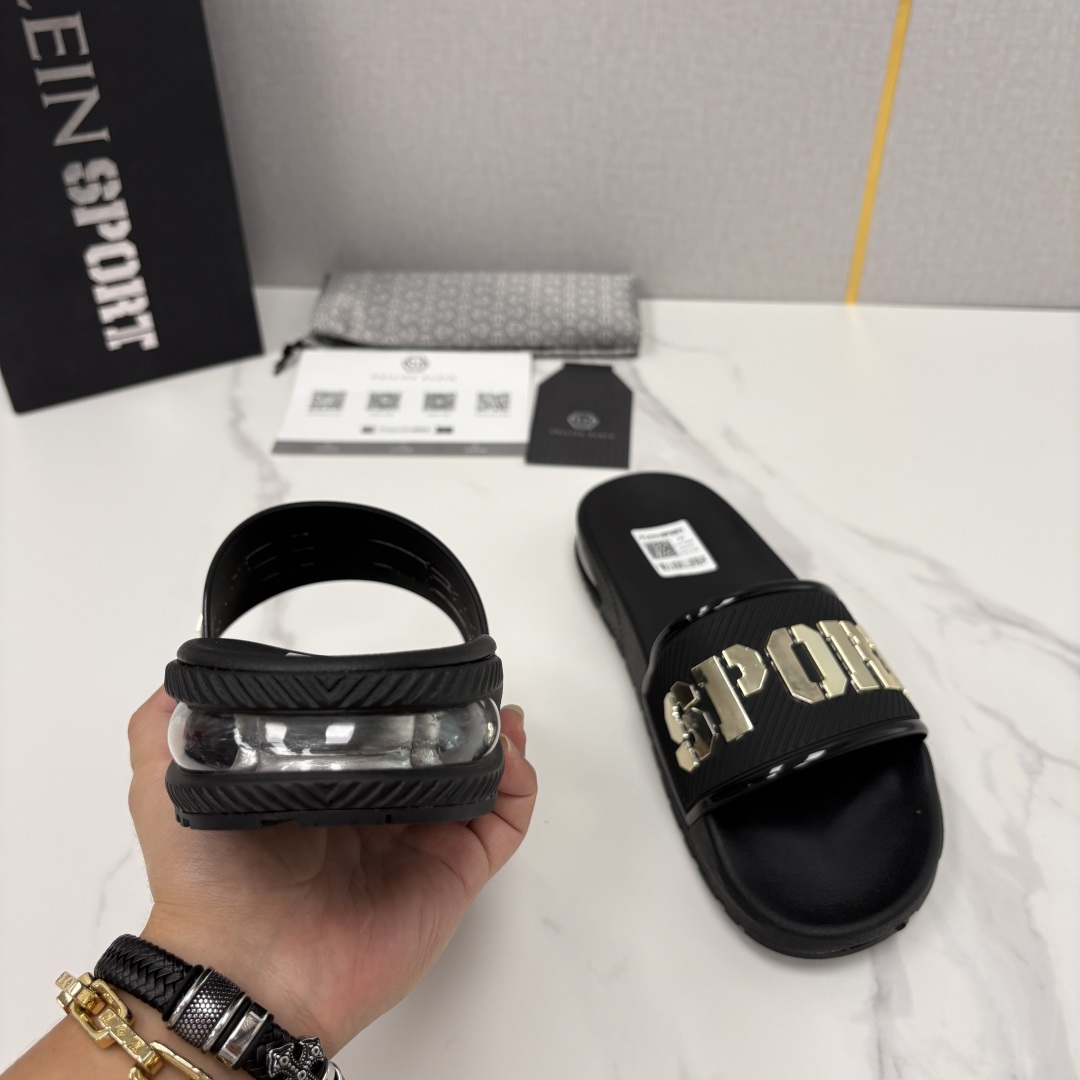 💋💍PP家新品   Philip*  Plei*  菲利普-普莱茵气垫沙滩🏖直拖，  官方 5.680 