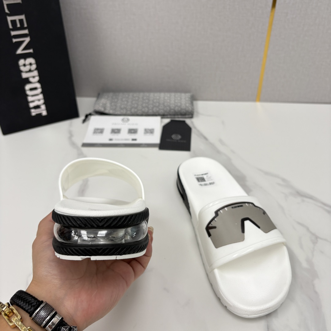 💋💍PP家新品   Philip*  Plei*  菲利普-普莱茵气垫沙滩🏖直拖，  官方 5.680 
