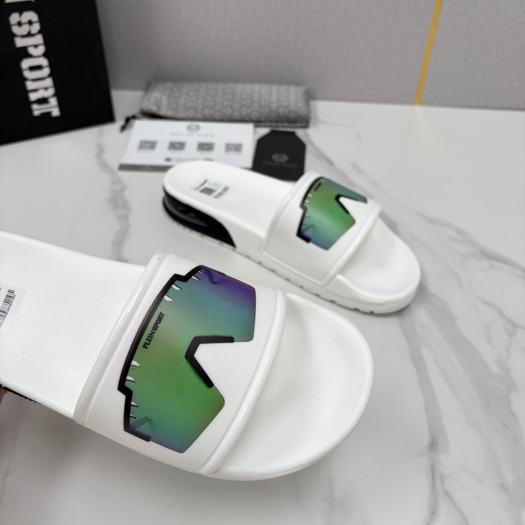 💋💍PP家新品   Philip*  Plei*  菲利普-普莱茵气垫沙滩🏖直拖，  官方 5.680 