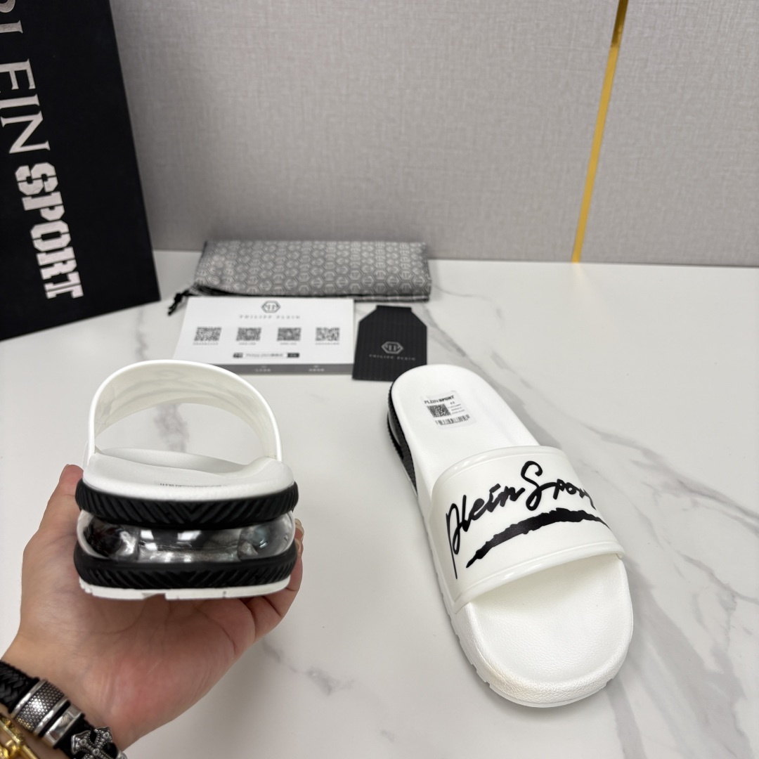 💋💍PP家新品   Philip*  Plei*  菲利普-普莱茵气垫沙滩🏖直拖，  官方 5.680 