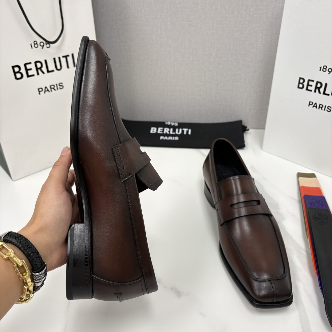 💋💍Berlut* 布鲁提 新款经典便士乐福鞋皮鞋 百年匠心的绅士之选 男士手工擦色正装鞋上新🆕 💋💍Berlut* 布鲁提 新款经典便士乐福鞋皮鞋 百年匠心的绅士之选 男士手工擦色正装鞋上新🆕
