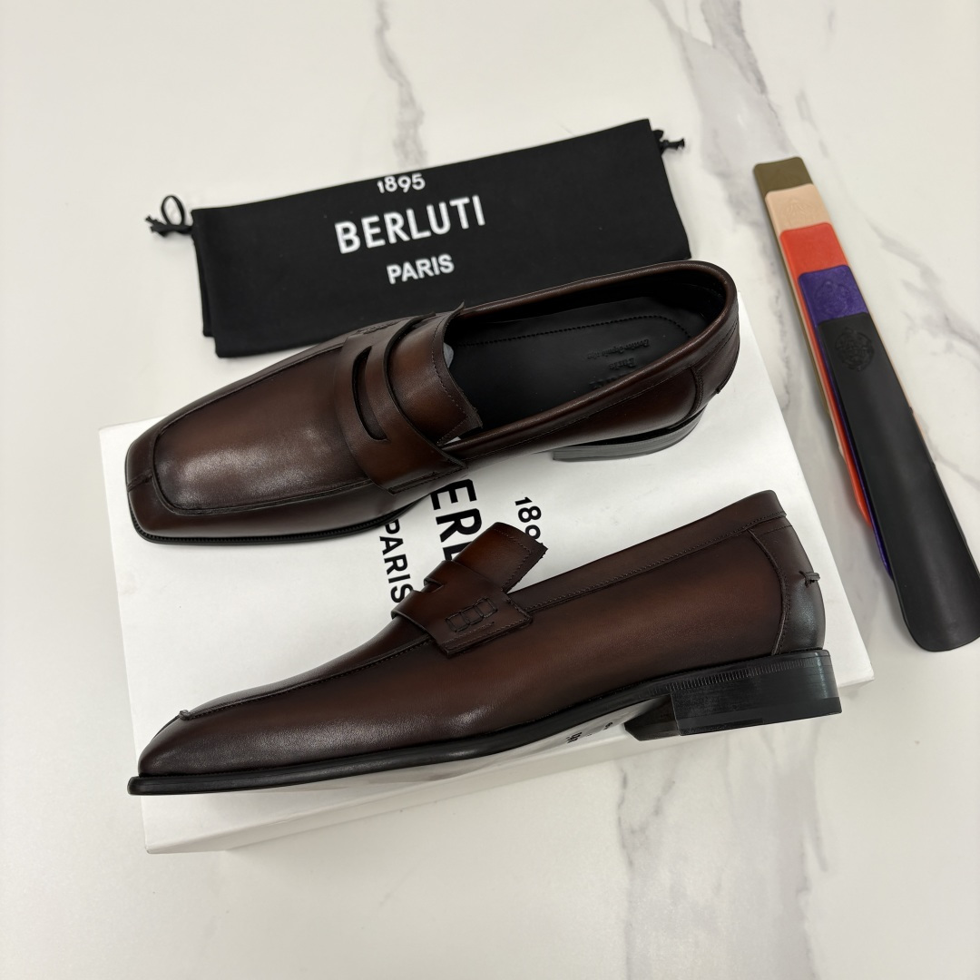 💋💍Berlut* 布鲁提 新款经典便士乐福鞋皮鞋 百年匠心的绅士之选 男士手工擦色正装鞋上新🆕 💋💍Berlut* 布鲁提 新款经典便士乐福鞋皮鞋 百年匠心的绅士之选 男士手工擦色正装鞋上新🆕