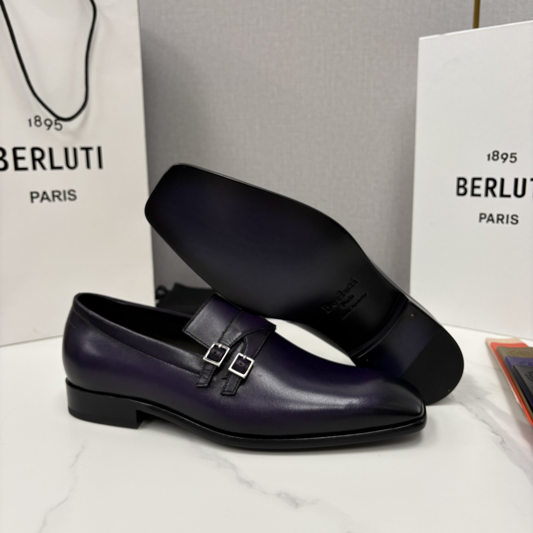 💋💍Berlut* 布鲁提 新款Mont-Thabor 双孟克皮鞋 男士手工擦色正装鞋上新🆕 B 💋💍Berlut* 布鲁提 新款Mont-Thabor 双孟克皮鞋 男士手工擦色正装鞋上新🆕 B