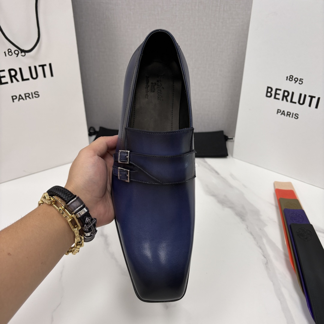 💋💍Berlut* 布鲁提 新款Mont-Thabor 双孟克皮鞋 男士手工擦色正装鞋上新🆕 B 💋💍Berlut* 布鲁提 新款Mont-Thabor 双孟克皮鞋 男士手工擦色正装鞋上新🆕 B