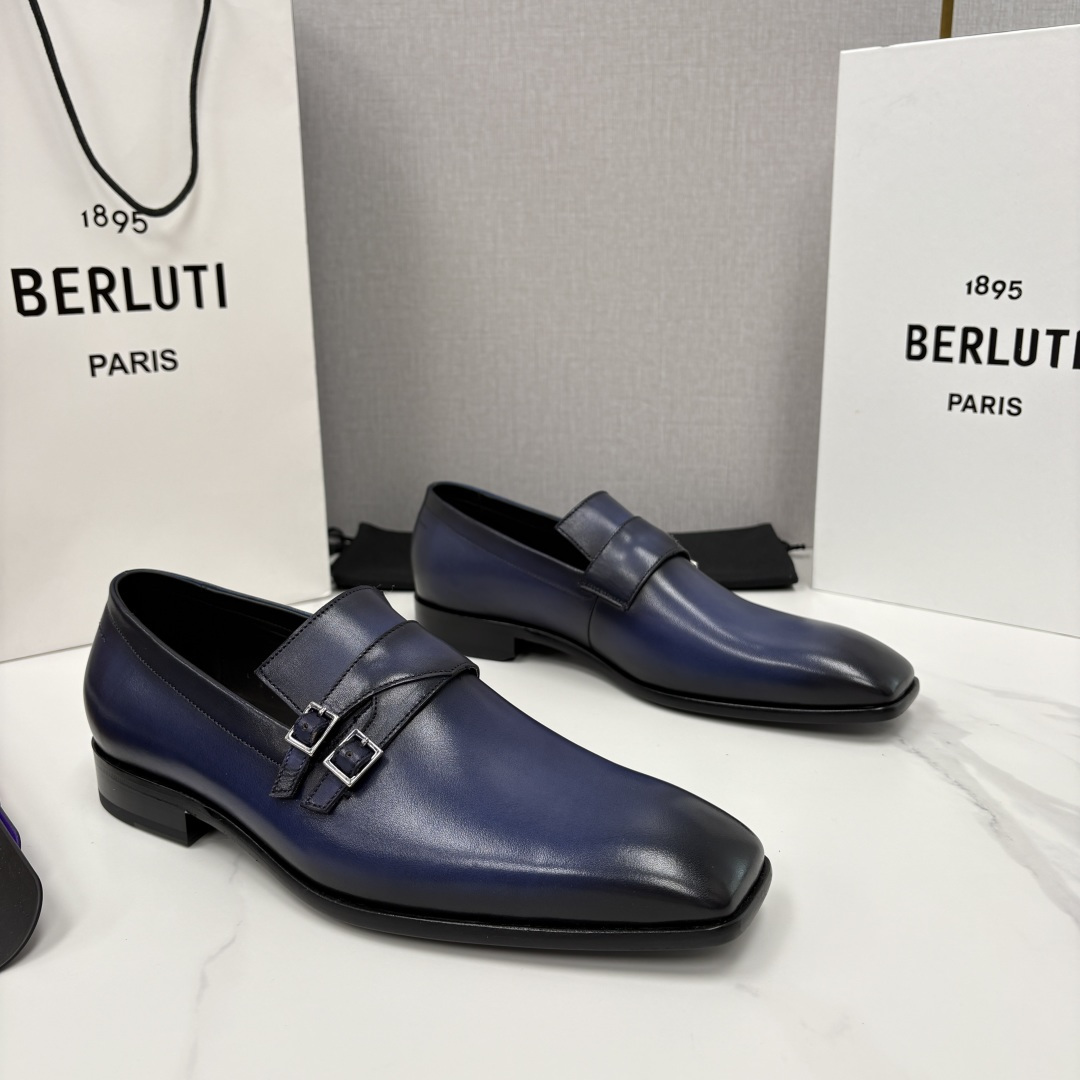 💋💍Berlut* 布鲁提 新款Mont-Thabor 双孟克皮鞋 男士手工擦色正装鞋上新🆕 B 💋💍Berlut* 布鲁提 新款Mont-Thabor 双孟克皮鞋 男士手工擦色正装鞋上新🆕 B