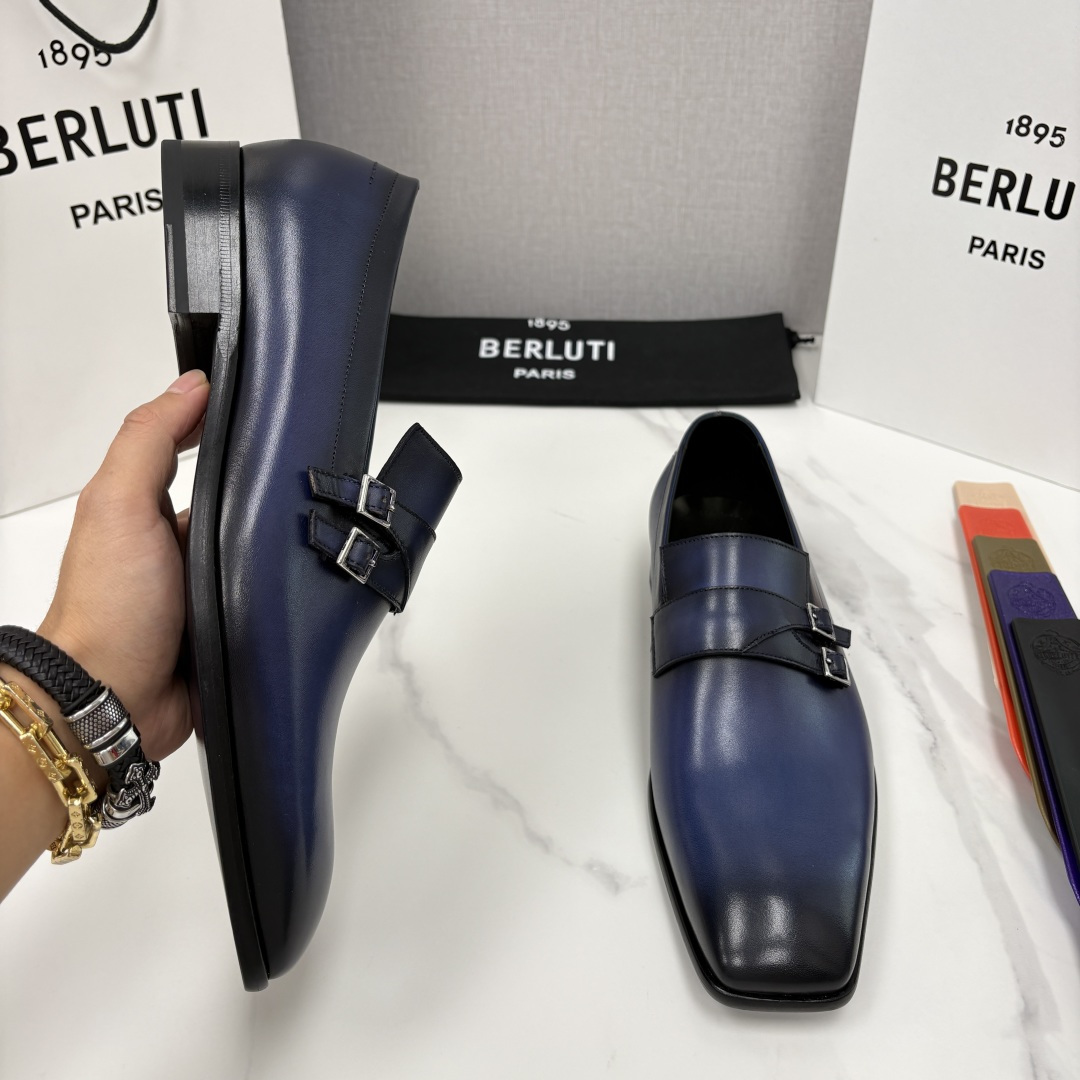 💋💍Berlut* 布鲁提 新款Mont-Thabor 双孟克皮鞋 男士手工擦色正装鞋上新🆕 B 💋💍Berlut* 布鲁提 新款Mont-Thabor 双孟克皮鞋 男士手工擦色正装鞋上新🆕 B