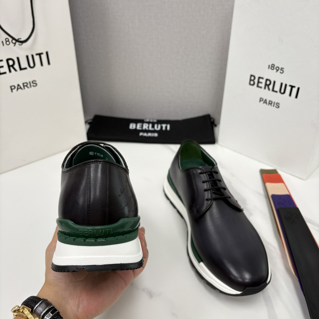 💋💍Berlut* 布鲁提 升级版第四代私模大底 Fast Track皮革运动鞋 官方 11,200 💋💍Berlut* 布鲁提 升级版第四代私模大底 Fast Track皮革运动鞋 官方 11,200