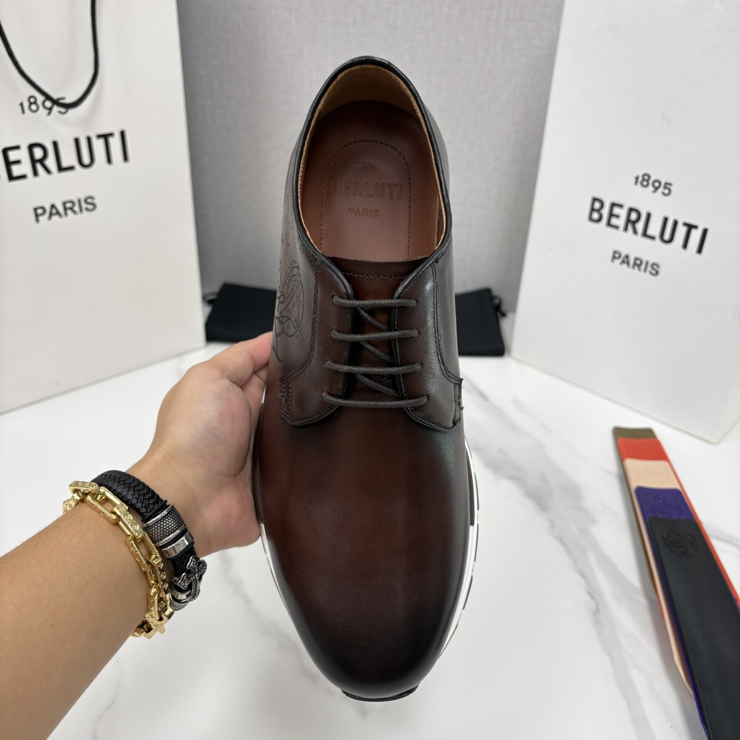 💋💍Berlut* 布鲁提 升级版第四代私模大底 Fast Track皮革运动鞋 官方 11,200 💋💍Berlut* 布鲁提 升级版第四代私模大底 Fast Track皮革运动鞋 官方 11,200