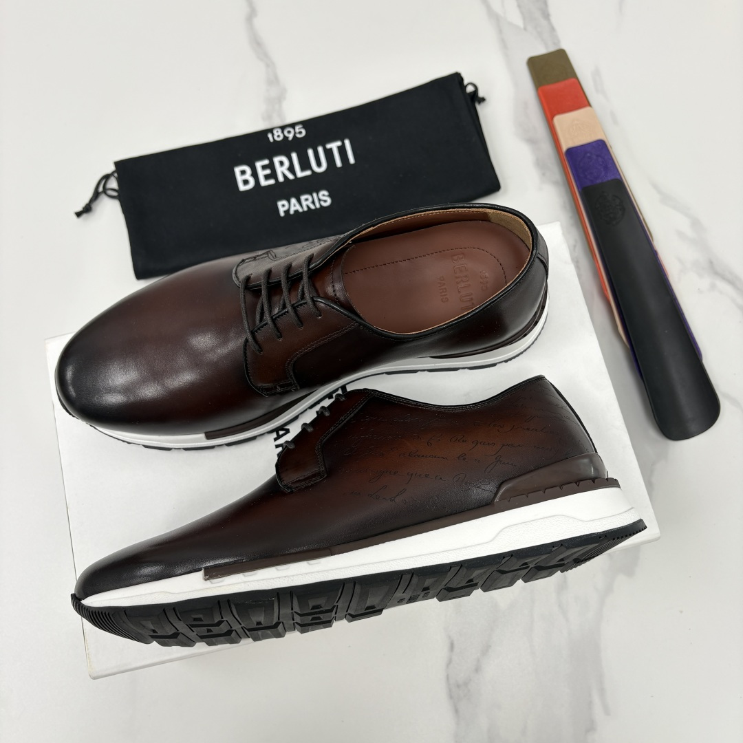 💋💍Berlut* 布鲁提 升级版第四代私模大底 Fast Track皮革运动鞋 官方 11,200 💋💍Berlut* 布鲁提 升级版第四代私模大底 Fast Track皮革运动鞋 官方 11,200