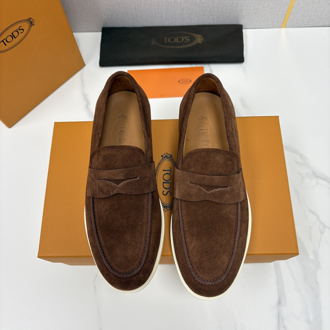 💋💍TOD*S  托德-斯 新品拉菲草（汤德森）OTV绒面皮革乐福鞋上🆕  官方  6,300   本款