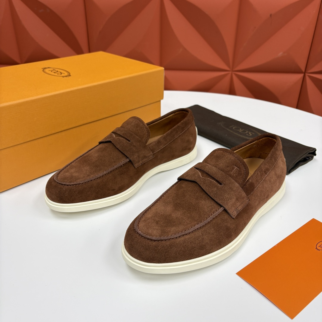 💋💍TOD*S  托德-斯 新品拉菲草（汤德森）OTV绒面皮革乐福鞋上🆕  官方  6,300   本款