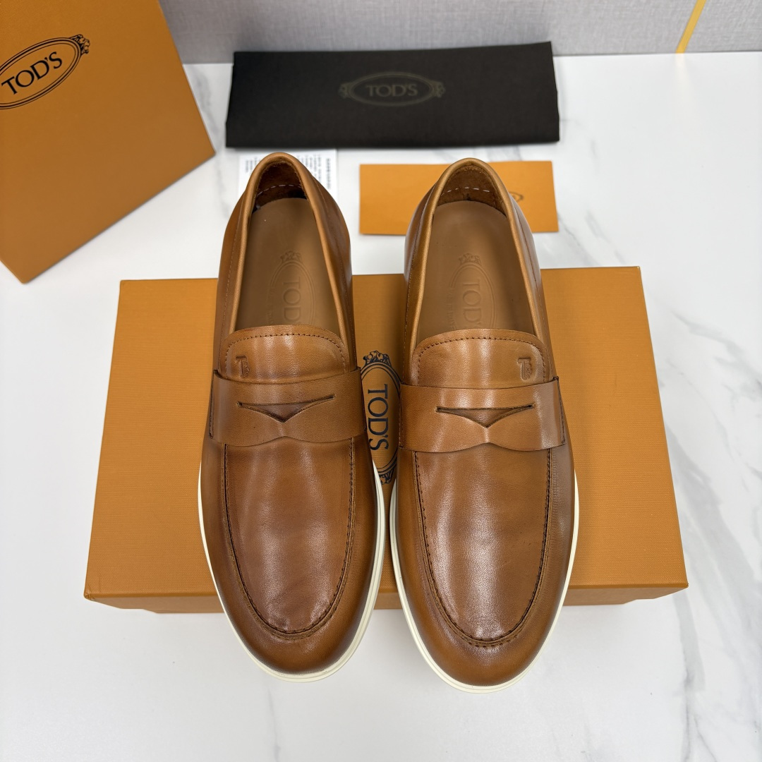 💋💍TOD*S  托德-斯 新品拉菲草（汤德森）OTV绒面皮革乐福鞋上🆕  官方  6,300   本款