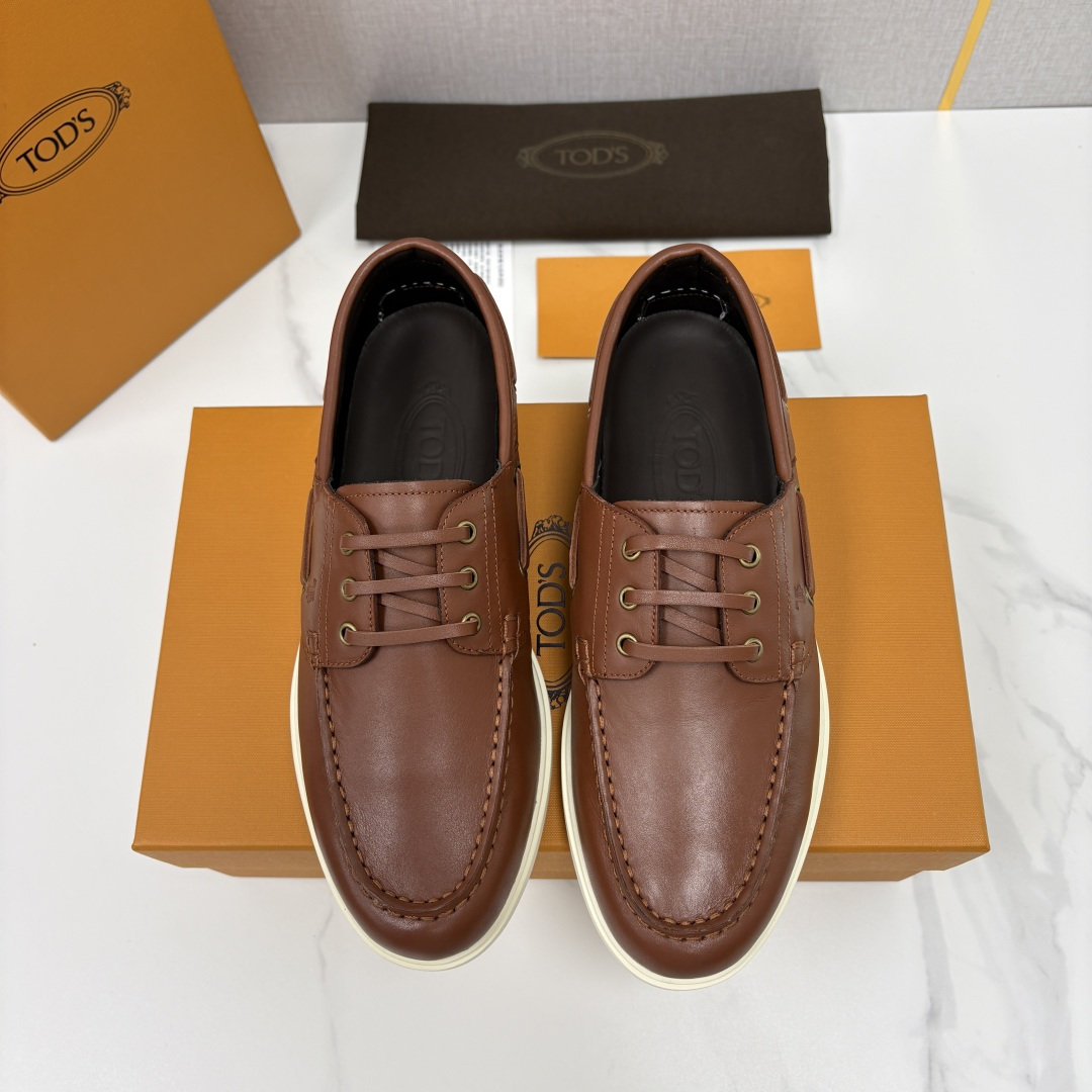 💋💍TOD*S  托德-斯 新品拉菲草（汤德森）OTV绒面皮革船鞋鞋上🆕  官方  6,300   本款