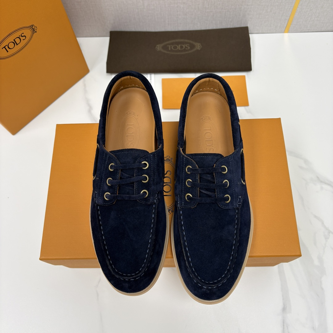💋💍TOD*S  托德-斯 新品拉菲草（汤德森）OTV绒面皮革船鞋鞋上🆕  官方  6,300   本款