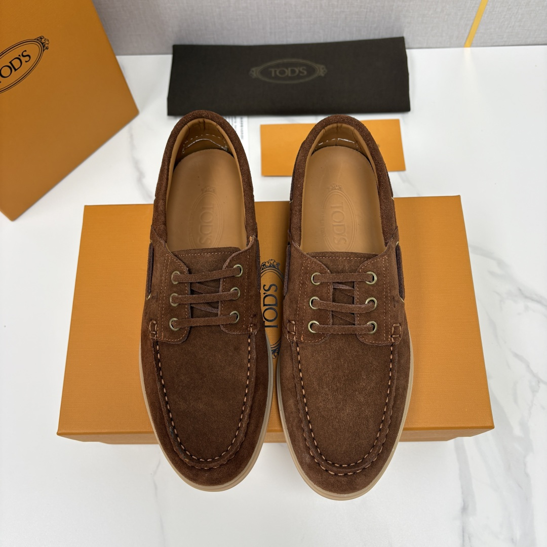 💋💍TOD*S  托德-斯 新品拉菲草（汤德森）OTV绒面皮革船鞋鞋上🆕  官方  6,300   本款