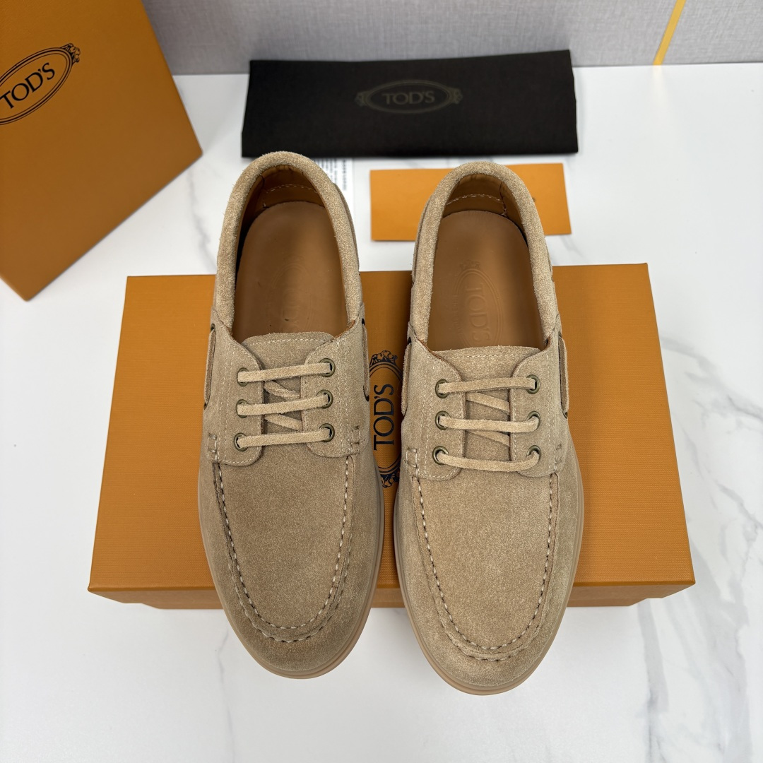 💋💍TOD*S  托德-斯 新品拉菲草（汤德森）OTV绒面皮革船鞋鞋上🆕  官方  6,300   本款