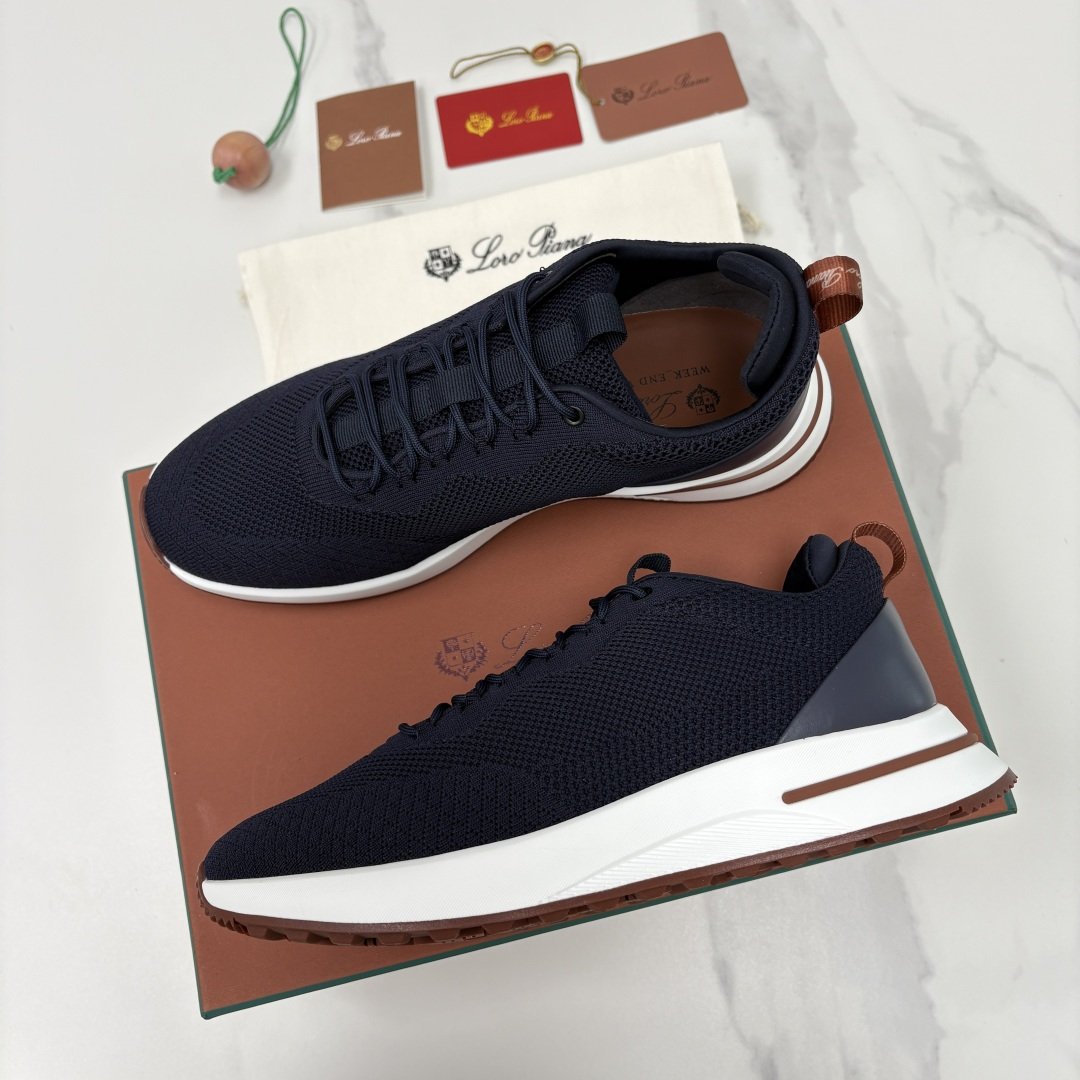 💋💍LP 家新品   Loro Pian*   诺悠*翩雅   Week End Walk 男士网面牛皮