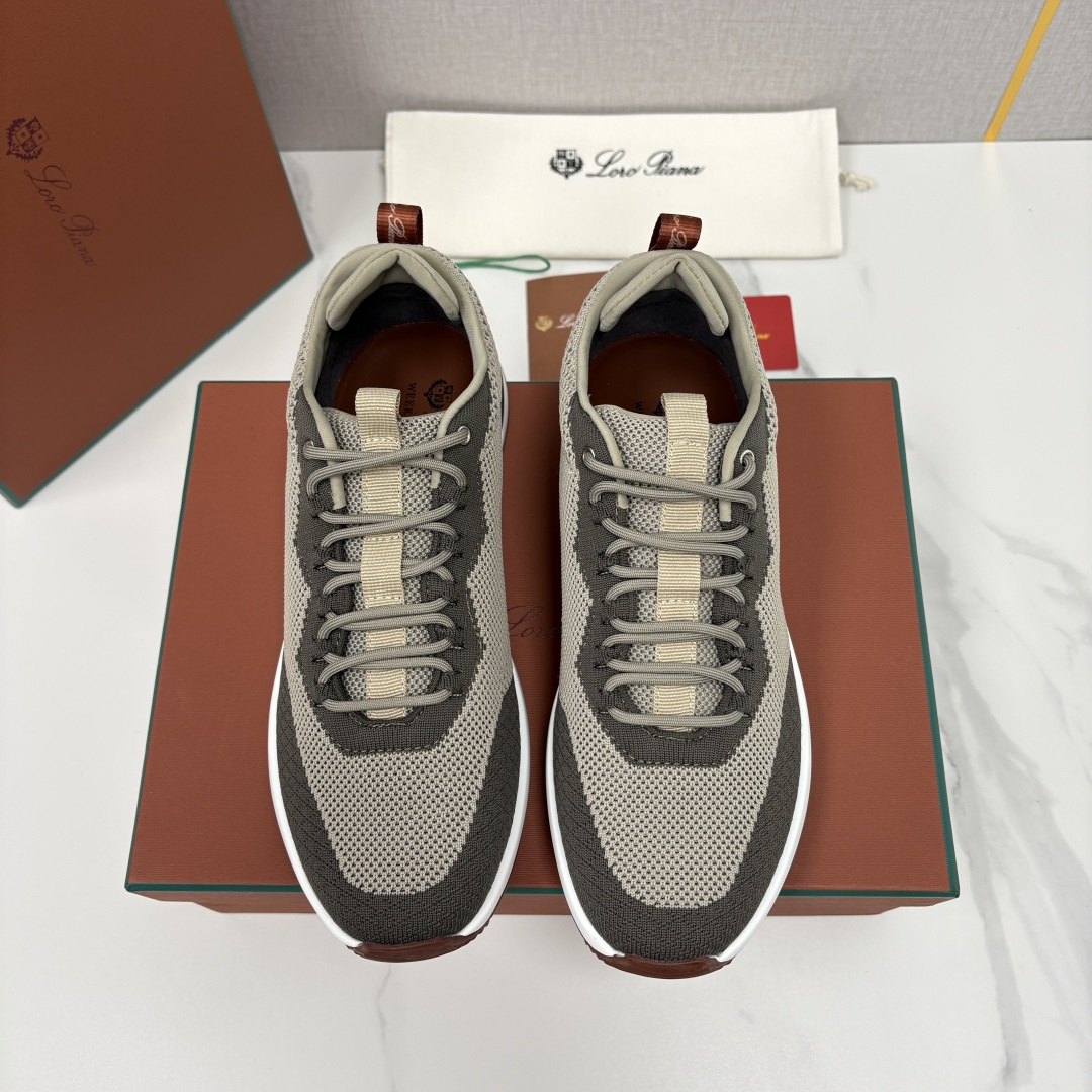 💋💍LP 家新品   Loro Pian*   诺悠*翩雅   Week End Walk 男士网面牛皮