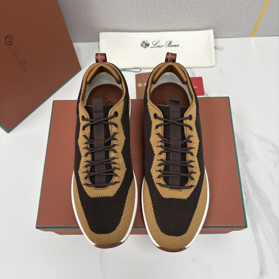 💋💍LP 家新品   Loro Pian*   诺悠*翩雅   Week End Walk 男士网面牛皮