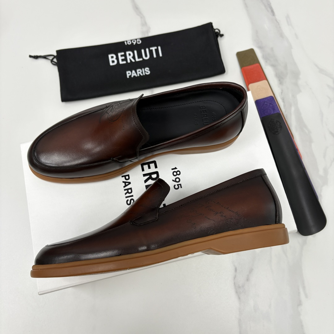 💋💍Berlut* 布鲁提 新款手工擦色乐福鞋上新 🆕男士手工擦色皮鞋 优雅与舒适的完美融合 💋💍Berlut* 布鲁提 新款手工擦色乐福鞋上新 🆕男士手工擦色皮鞋 优雅与舒适的完美融合