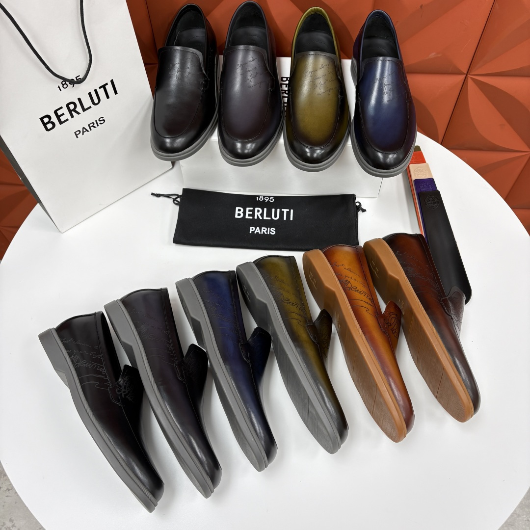 💋💍Berlut* 布鲁提 新款手工擦色乐福鞋上新 🆕男士手工擦色皮鞋 优雅与舒适的完美融合 💋💍Berlut* 布鲁提 新款手工擦色乐福鞋上新 🆕男士手工擦色皮鞋 优雅与舒适的完美融合