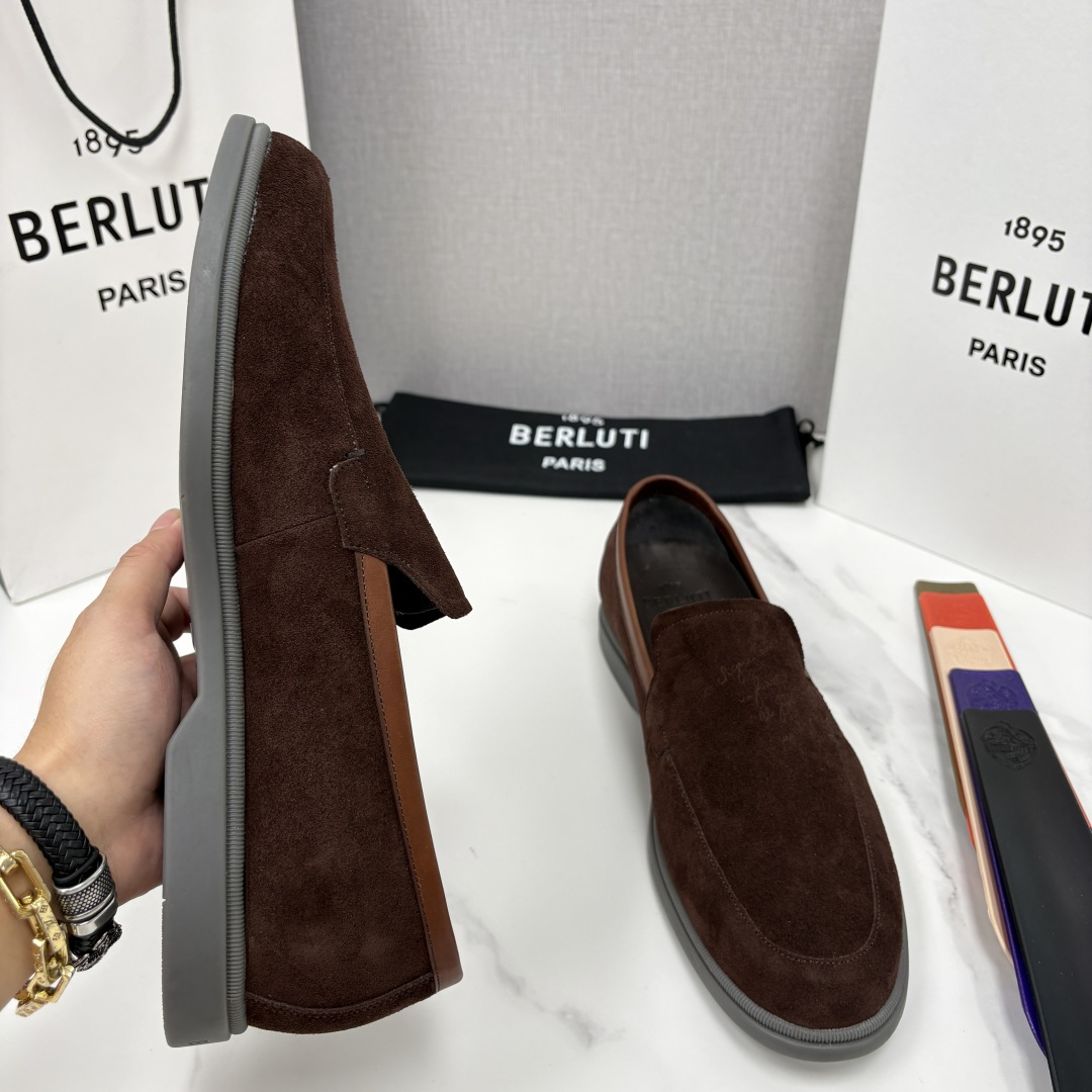 💋💍Berlut* 布鲁提 新款手工擦色拼反毛皮乐福鞋上新 🆕男士手工擦色皮鞋+反毛牛皮 优雅与 💋💍Berlut* 布鲁提 新款手工擦色拼反毛皮乐福鞋上新 🆕男士手工擦色皮鞋+反毛牛皮 优雅与