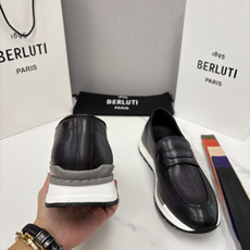 💋💍Berlut* 布鲁提定制款满雕花一脚蹬, 升级版第四代私模大底 Fast Track走秀皮革运动鞋 💋💍Berlut* 布鲁提定制款满雕花一脚蹬, 升级版第四代私模大底 Fast Track走秀皮革运动鞋