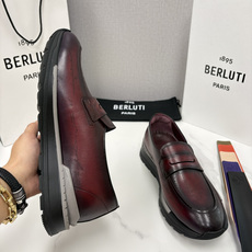💋💍Berlut* 布鲁提定制款满雕花一脚蹬, 升级版第四代私模大底 Fast Track走秀皮革运动鞋 💋💍Berlut* 布鲁提定制款满雕花一脚蹬, 升级版第四代私模大底 Fast Track走秀皮革运动鞋