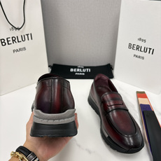💋💍Berlut* 布鲁提定制款满雕花一脚蹬, 升级版第四代私模大底 Fast Track走秀皮革运动鞋 💋💍Berlut* 布鲁提定制款满雕花一脚蹬, 升级版第四代私模大底 Fast Track走秀皮革运动鞋