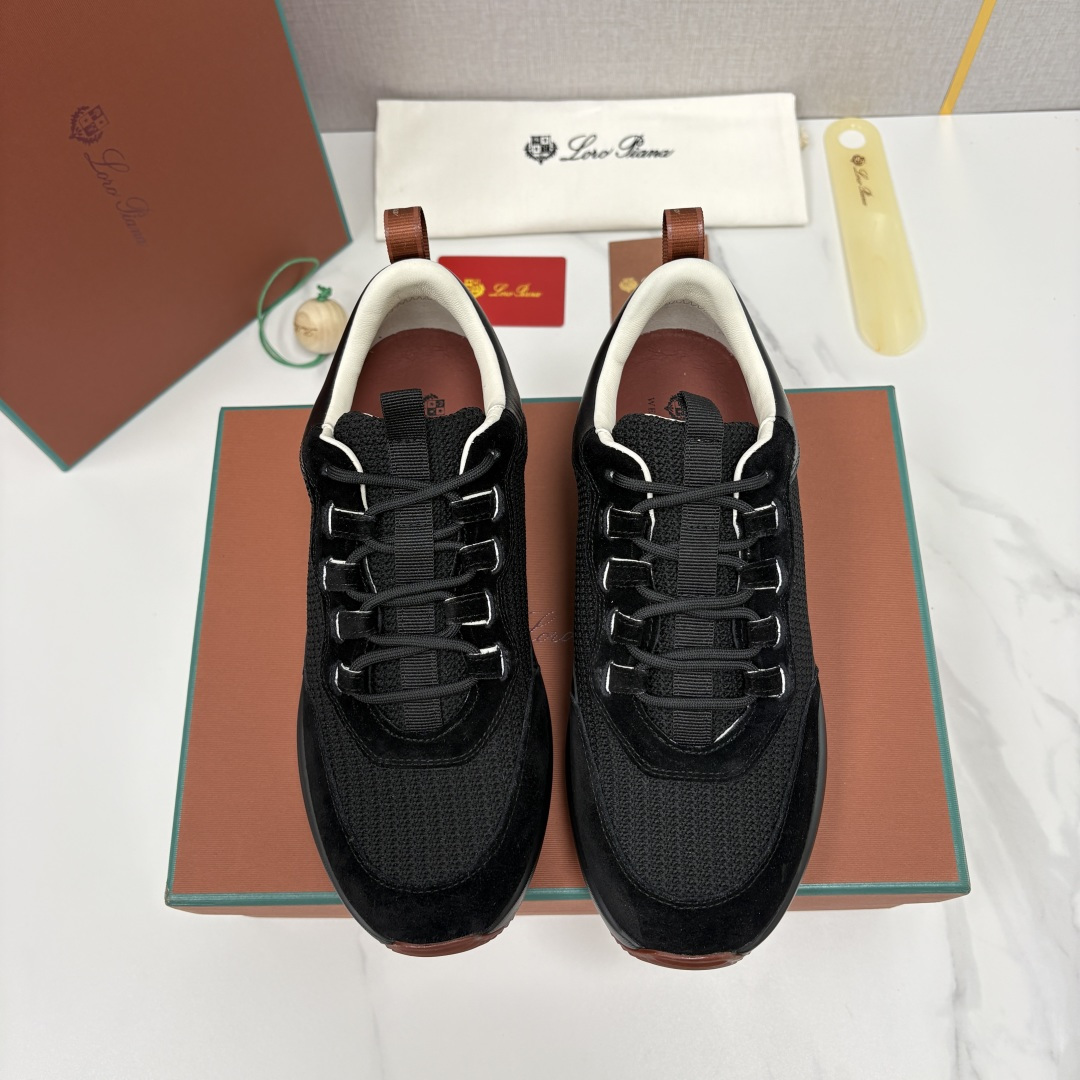 💋💍LP 家新品   Loro Pian*   诺悠*翩雅   Week End Walk 男士网面牛皮
