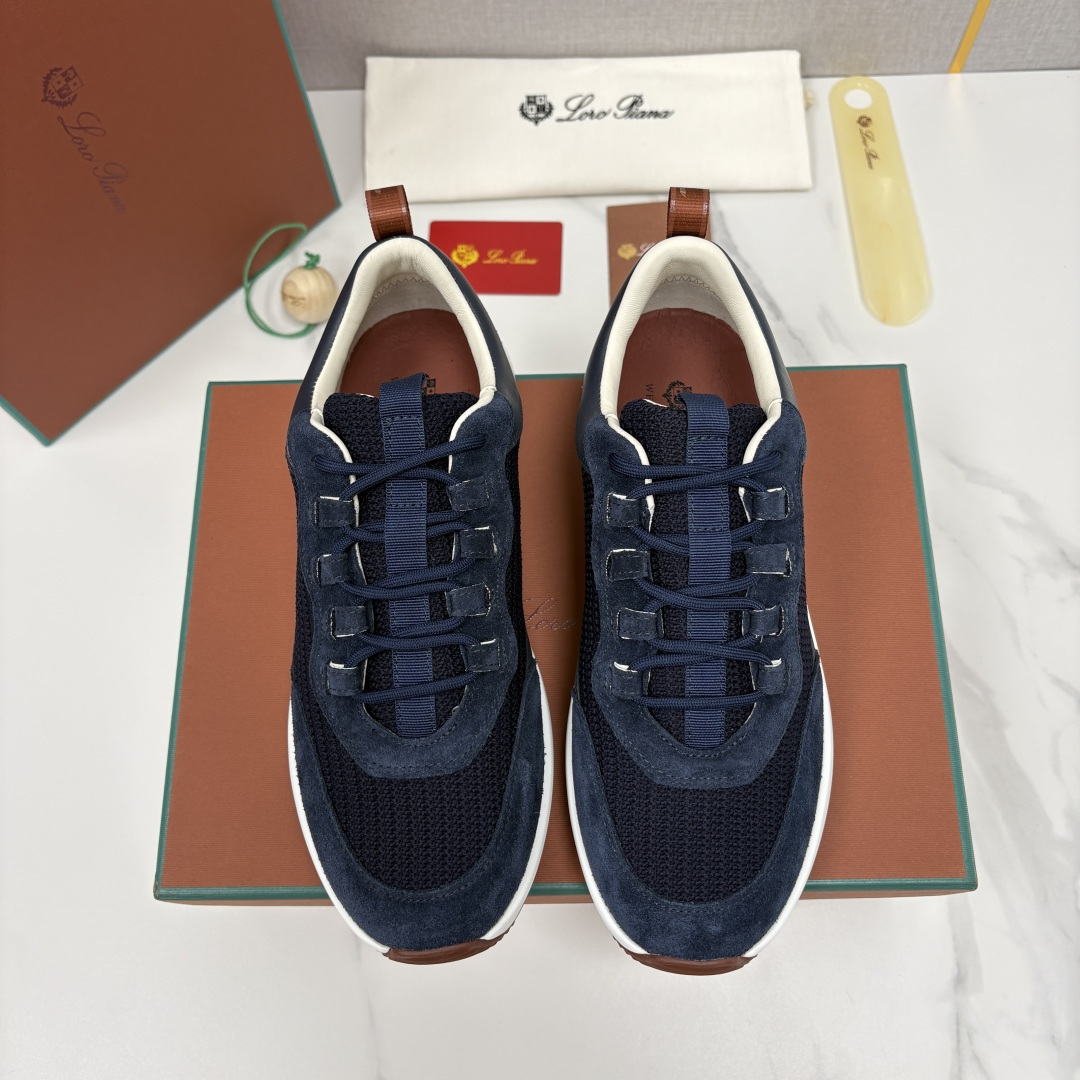 💋💍LP 家新品   Loro Pian*   诺悠*翩雅   Week End Walk 男士网面牛皮