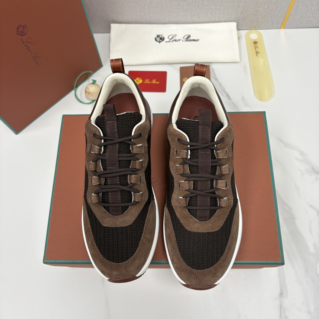 💋💍LP 家新品   Loro Pian*   诺悠*翩雅   Week End Walk 男士网面牛皮