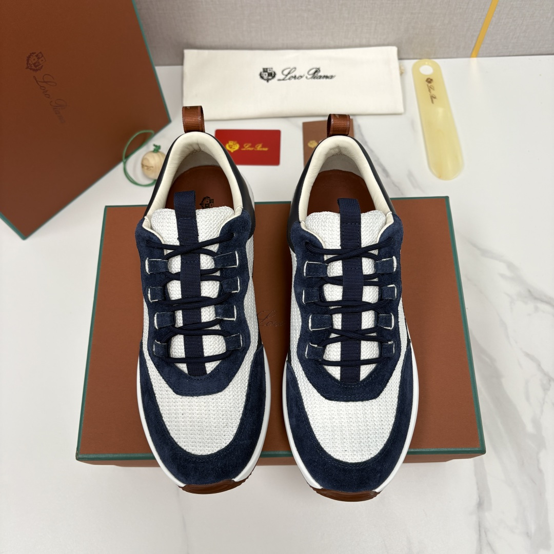 💋💍LP 家新品   Loro Pian*   诺悠*翩雅   Week End Walk 男士网面牛皮