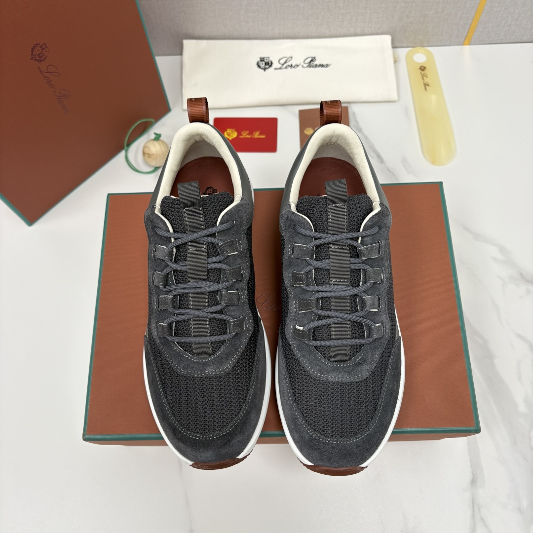 💋💍LP 家新品   Loro Pian*   诺悠*翩雅   Week End Walk 男士网面牛皮