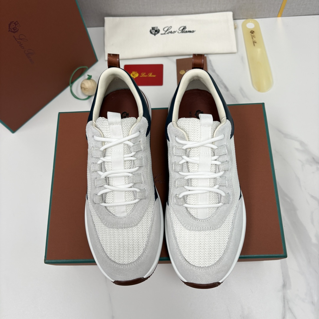 💋💍LP 家新品   Loro Pian*   诺悠*翩雅   Week End Walk 男士网面牛皮