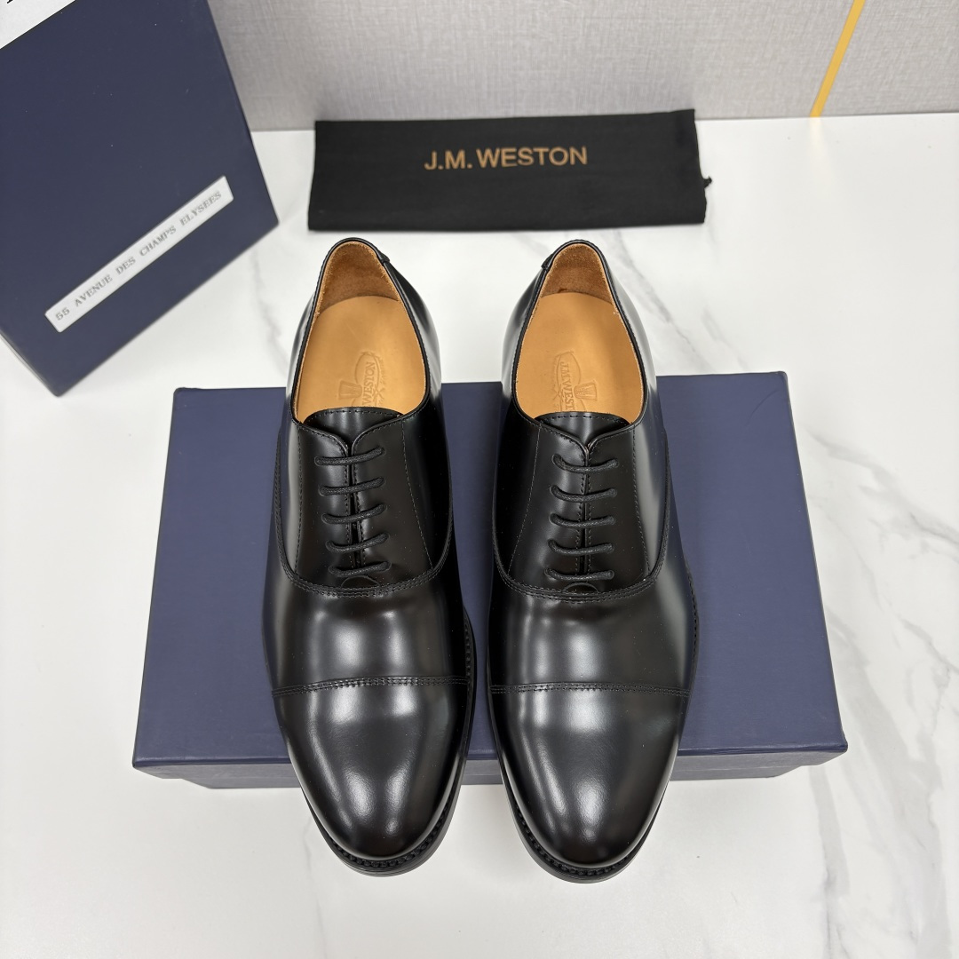 💋💍J.M.Westo*n  威士-顿  男士新品三节头牛津鞋正装鞋皮鞋    法国顶级皮鞋品牌  当法