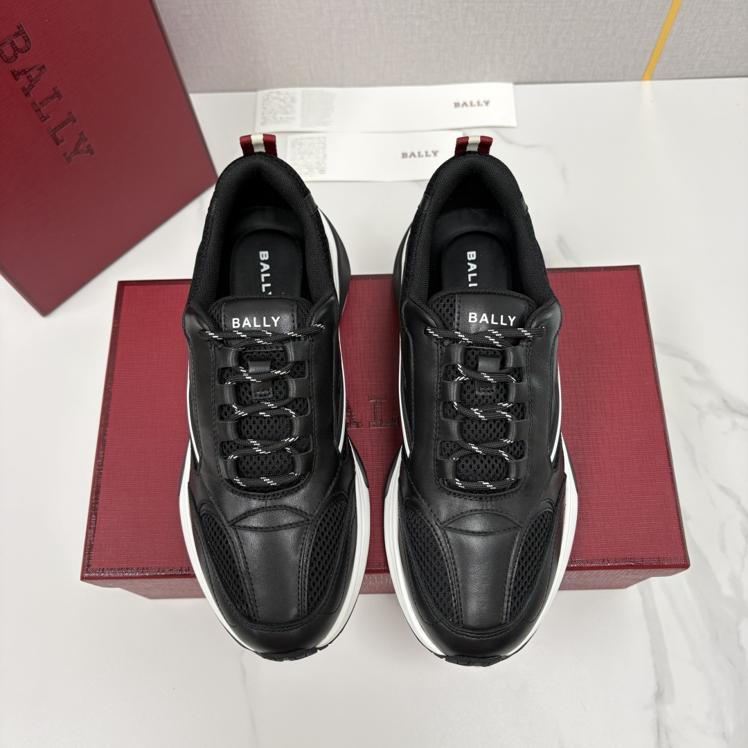 💋💍BL家新品   BAL*Y  巴-利   低帮拼接网布新款休闲运动鞋    高品质细节   这款德训