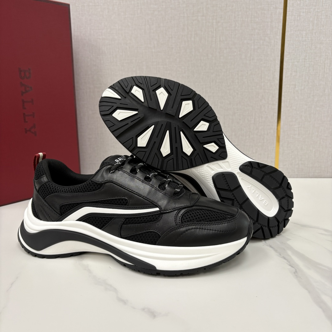 💋💍BL家新品   BAL*Y  巴-利   低帮拼接网布新款休闲运动鞋    高品质细节   这款德训