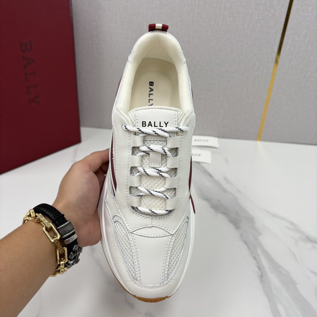 💋💍BL家新品   BAL*Y  巴-利   低帮拼接网布新款休闲运动鞋    高品质细节   这款德训